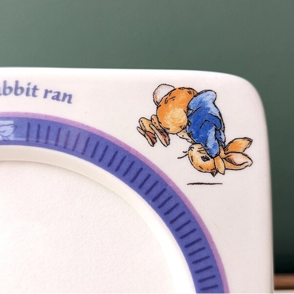 Peter Rabbit Ceramic Picture Frame - White and Purple - Picture 4 of 10